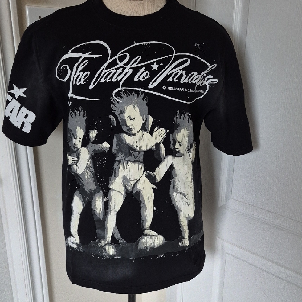 Black Graphic Men's T-Shirt by Hellstar